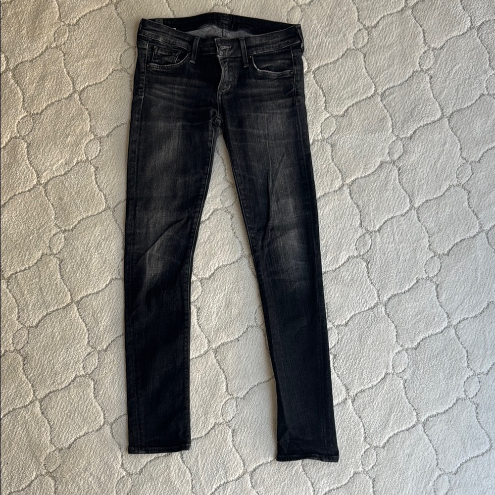 Citizens Of Humanity Black low rise Skinny Jeans Sleek Fit—“Racer”